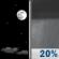 Saturday Night: Mostly Clear then Slight Chance Rain Showers