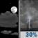 Friday Night: Partly Cloudy then Chance Showers And Thunderstorms
