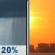 Saturday: Slight Chance Rain Showers then Sunny
