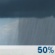 Thursday: A chance of rain showers. Partly sunny, with a high near 85. Chance of precipitation is 50%. Thursday: Chance Rain Showers